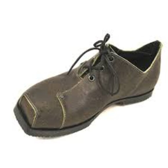 CYDWOQ "SANDER W." Eco-Friendly Handmade Studded Box-Toe Lace-Up Oxfords - Picture 1 of 11